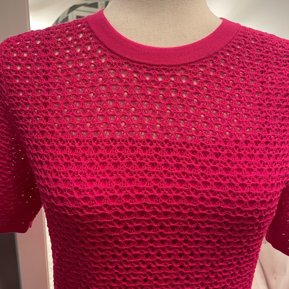 Banana Republic Fuchsia Open Knit dress